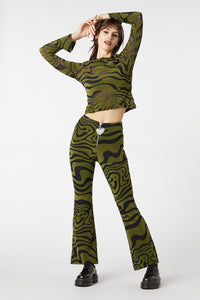 Dangerfield - Who Are You Mesh Pants - olive