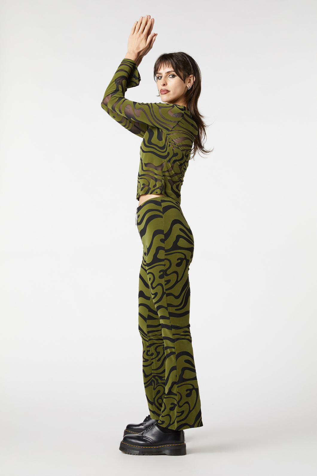 Dangerfield - Who Are You Mesh Pants - olive