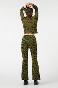 Dangerfield - Who Are You Mesh Pants - olive