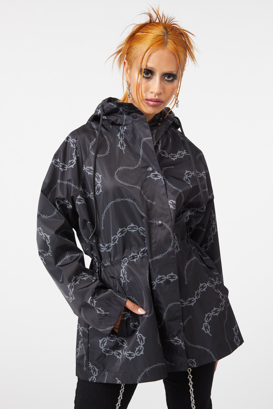 Dangerfield - Bound & Chained Raincoat - black