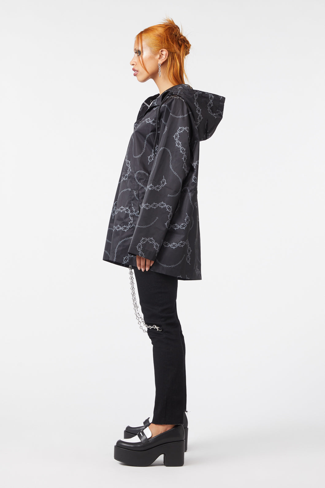 Dangerfield - Bound & Chained Raincoat - black