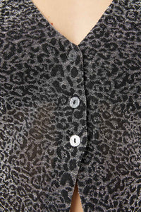 Dangerfield - Radioactive Raver Blouse - black-silver