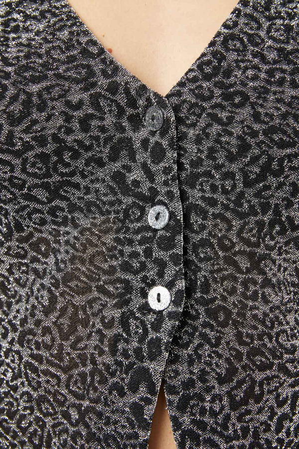 Dangerfield - Radioactive Raver Blouse - black-silver