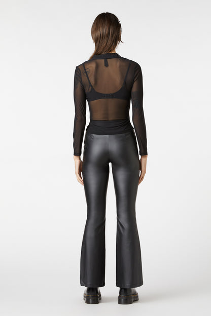 Dangerfield - Radioactive Raver Mesh Top - black
