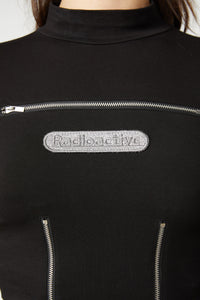 Dangerfield - Radioactive Raver Zip Top - black