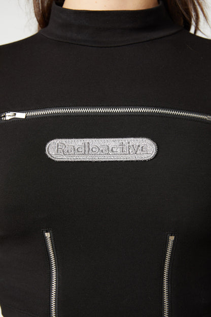 Dangerfield - Radioactive Raver Zip Top - black