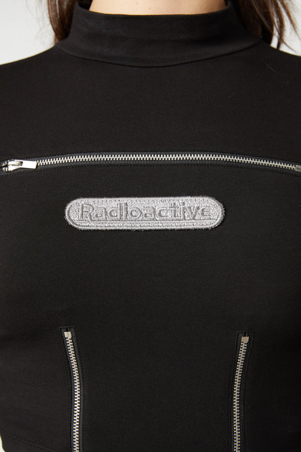 Dangerfield - Radioactive Raver Zip Top - black