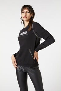 Dangerfield - Radioactive Raver Boxy Jumper - black