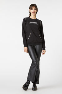 Dangerfield - Radioactive Raver Boxy Jumper - black