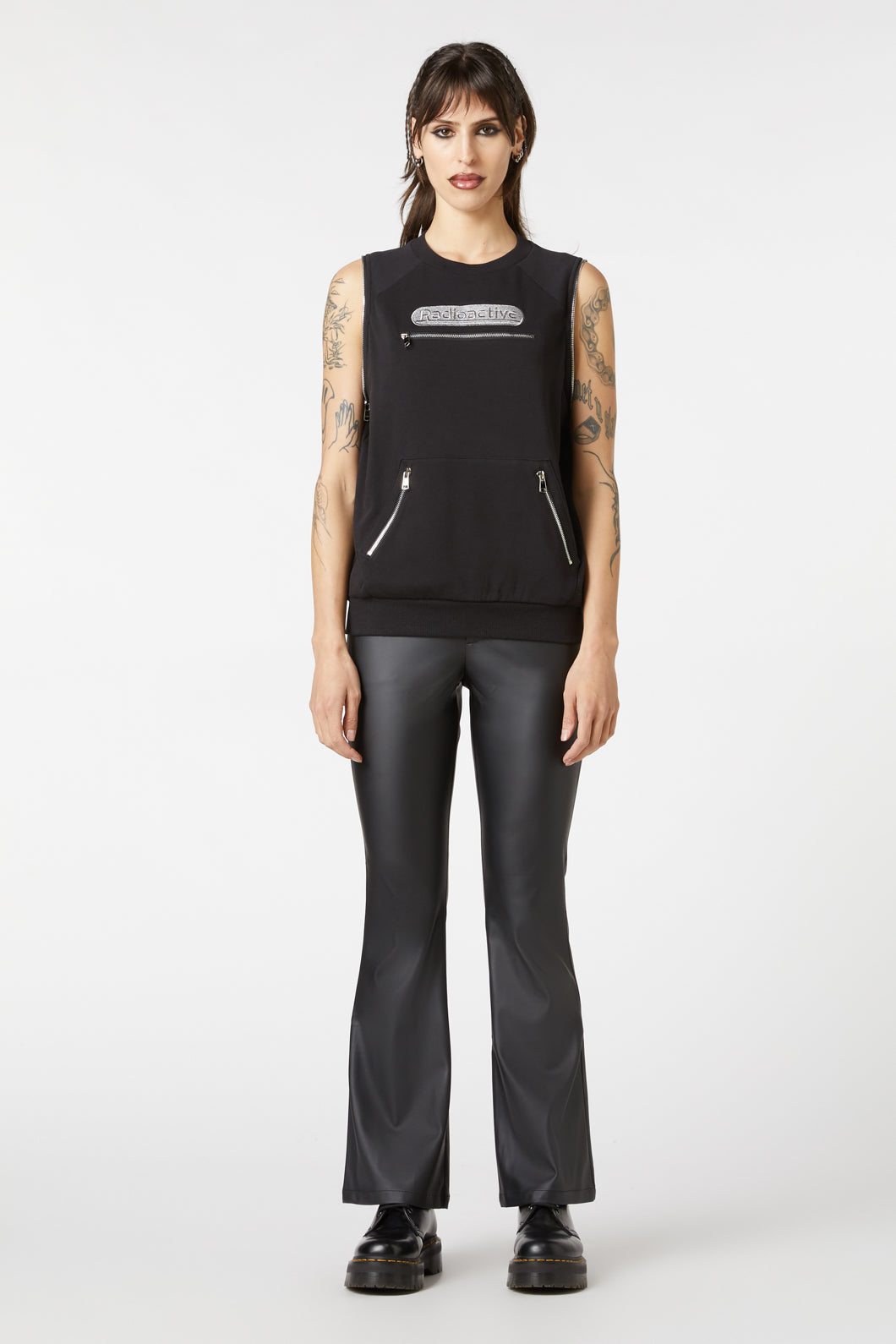 Dangerfield - Radioactive Raver Boxy Jumper - black
