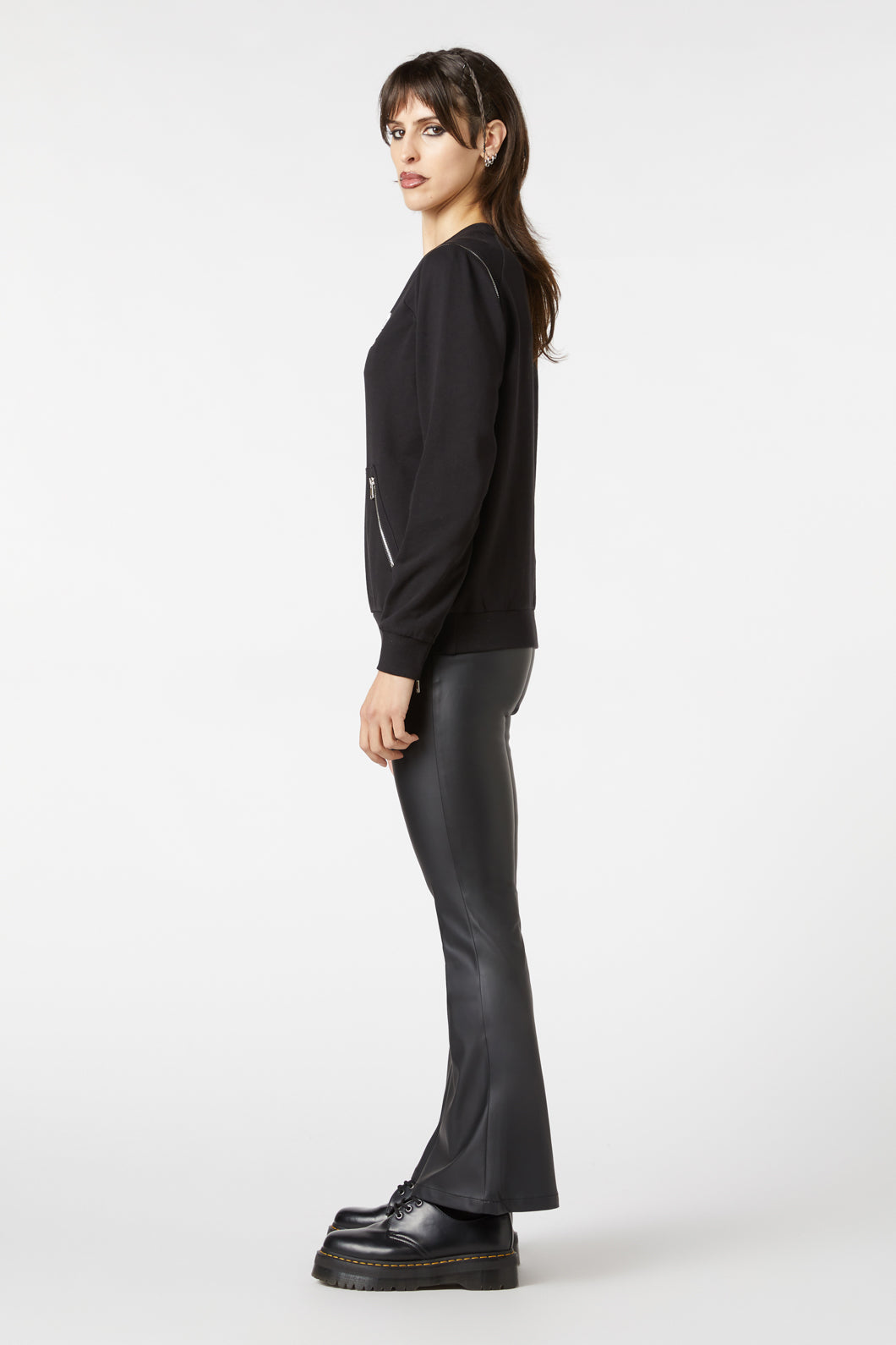 Dangerfield - Radioactive Raver Boxy Jumper - black