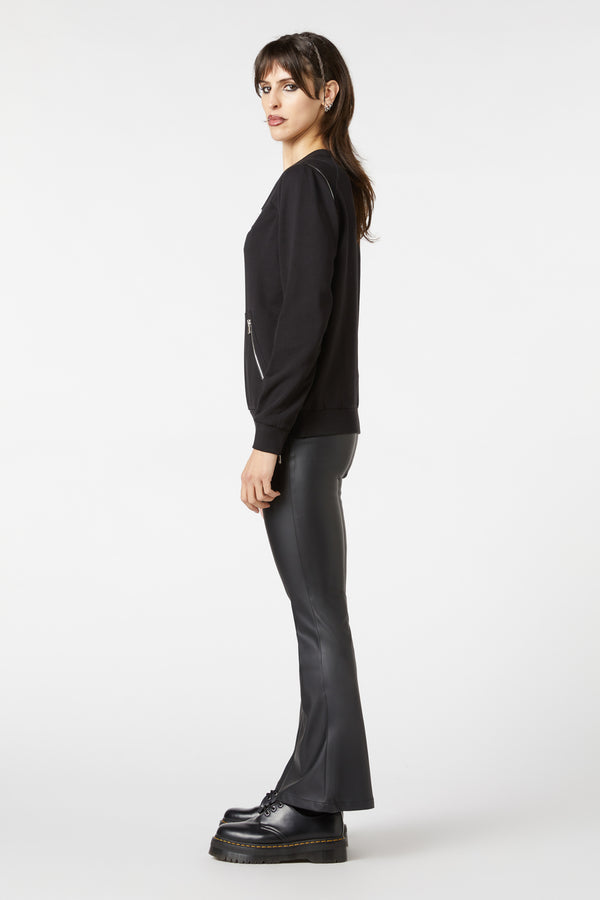 Dangerfield - Radioactive Raver Boxy Jumper - black