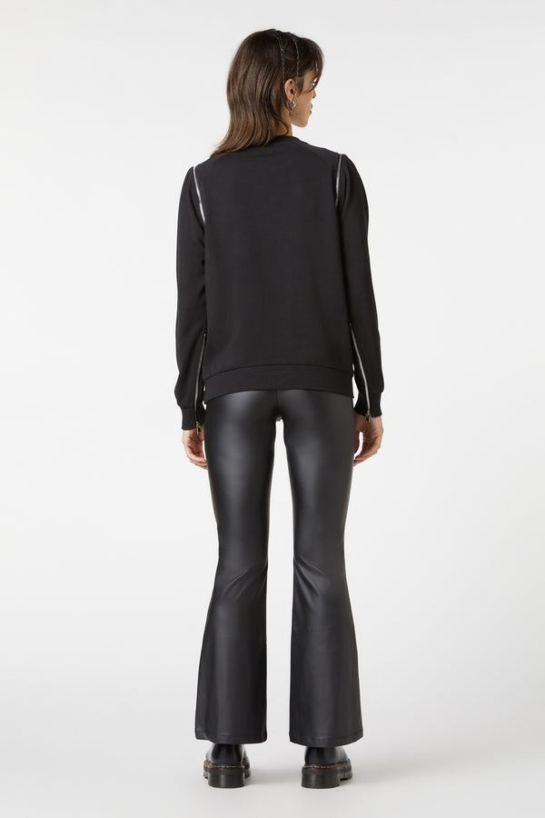 Dangerfield - Radioactive Raver Boxy Jumper - black