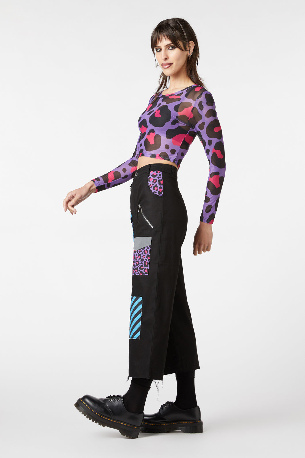 Dangerfield - Major Meow Mesh Top - multi