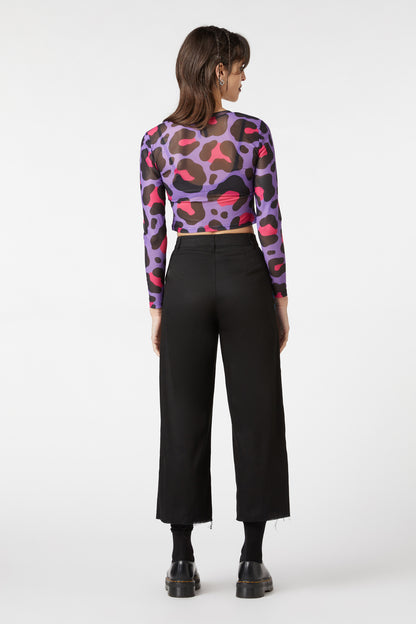 Dangerfield - Major Meow Mesh Top - multi