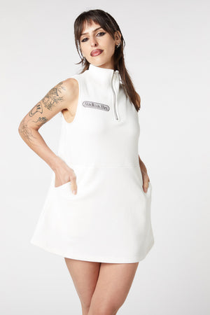 Dangerfield - On Fleece Dress - white