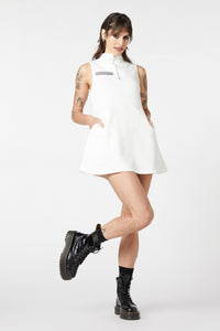 Dangerfield - On Fleece Dress - white