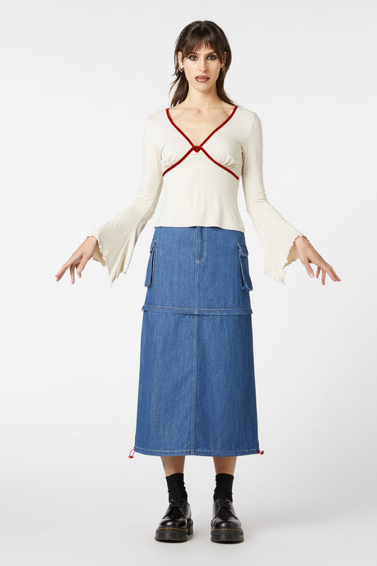 Dangerfield - Billow Breeze Top - cream