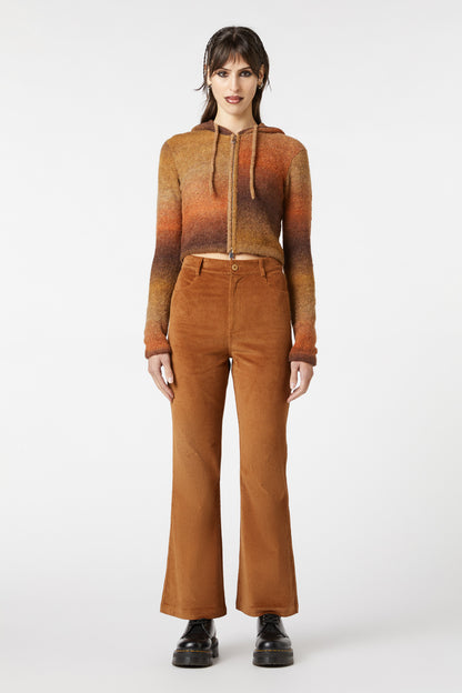 Dangerfield - Moss Zip Knit Cardi - brown