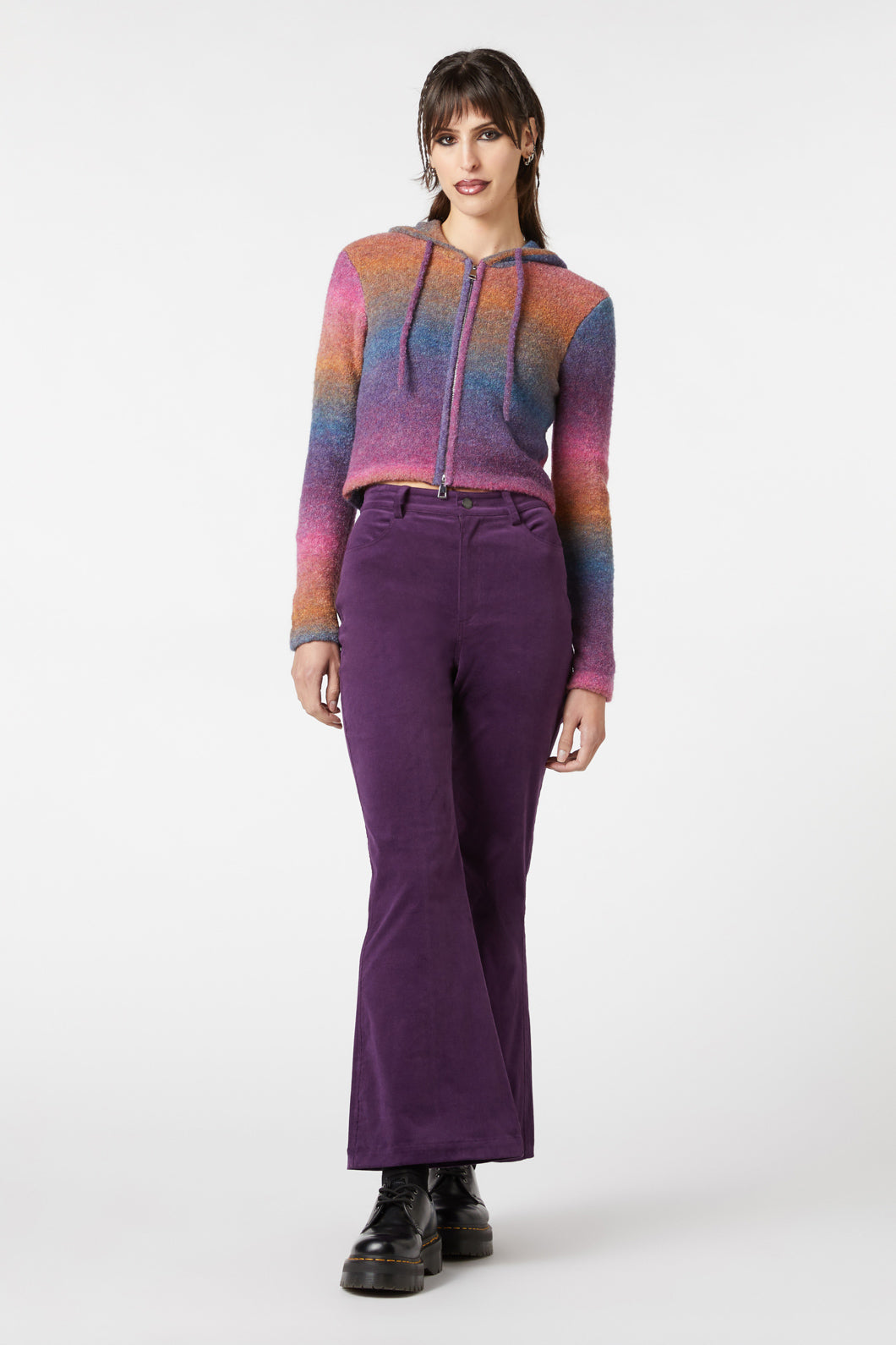 Dangerfield - Moss Zip Knit Cardi - multi