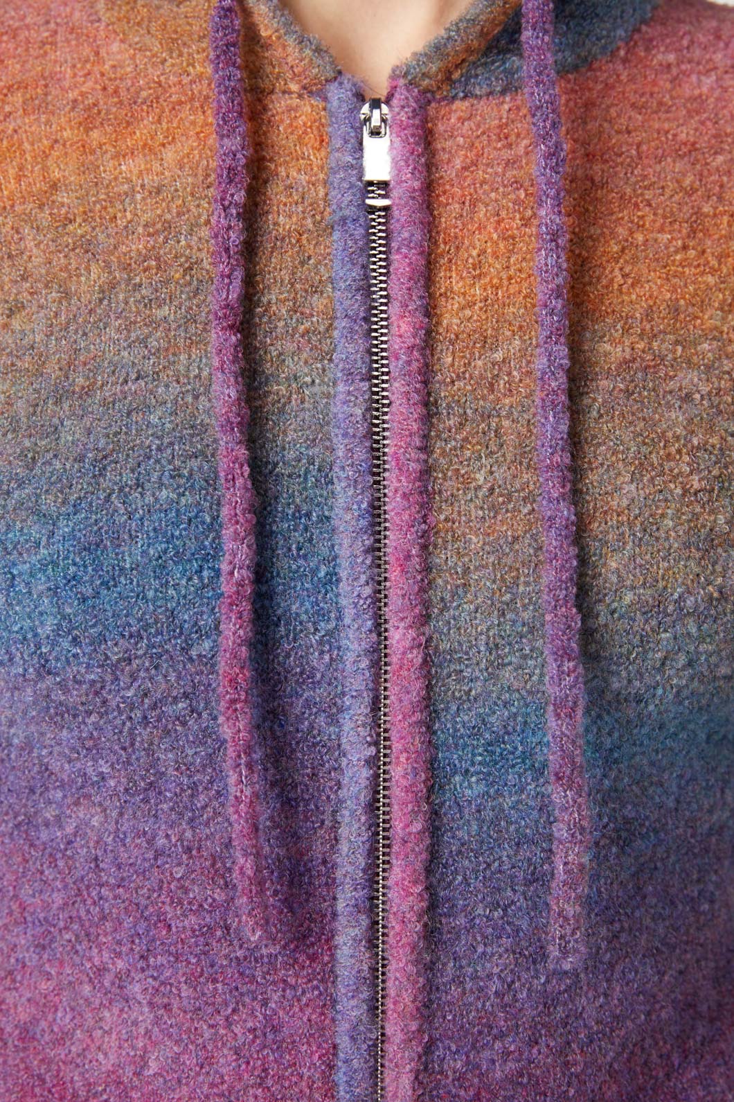 Dangerfield - Moss Zip Knit Cardi - multi