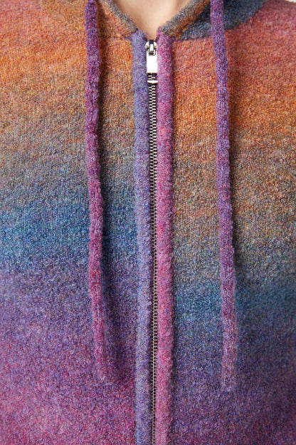 Dangerfield - Moss Zip Knit Cardi - multi