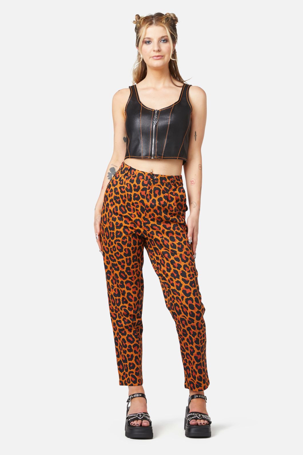 Dangerfield - Ablaze PU Corset - black