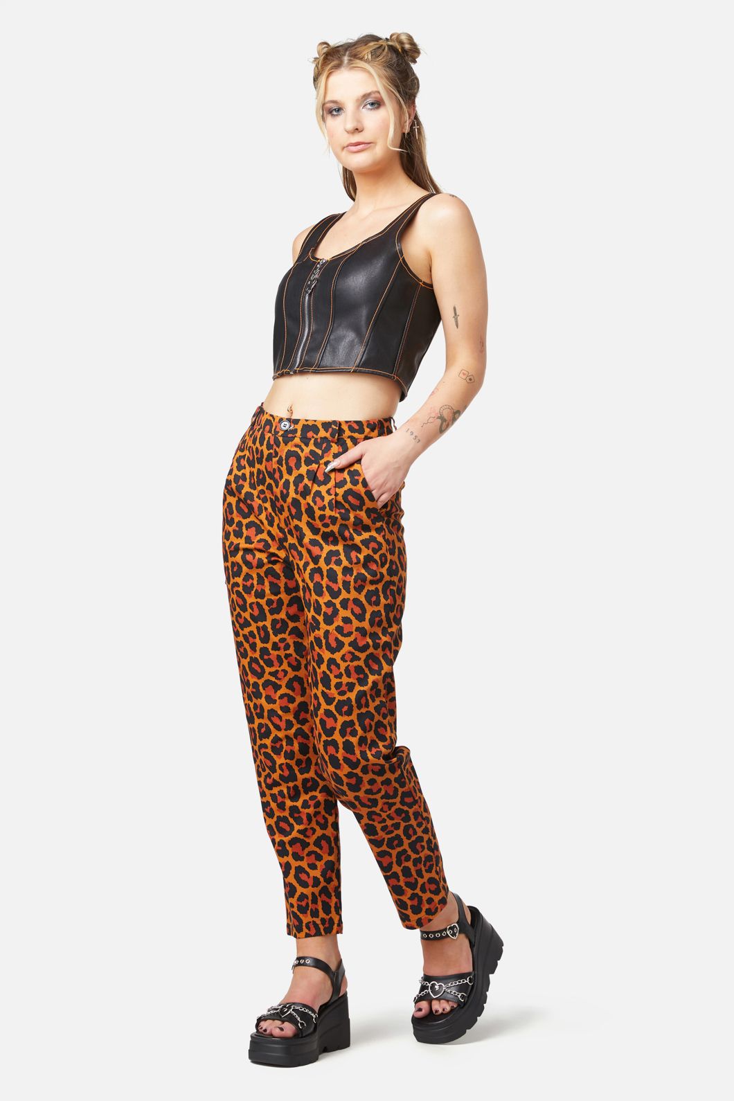 Dangerfield - Ablaze PU Corset - black