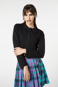 Dangerfield - Tabby Collar Cardi - black