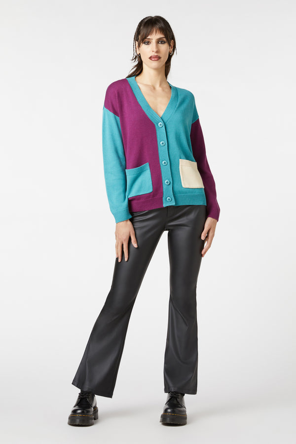 Dangerfield - Tabby Colour Bock Cardi - multi