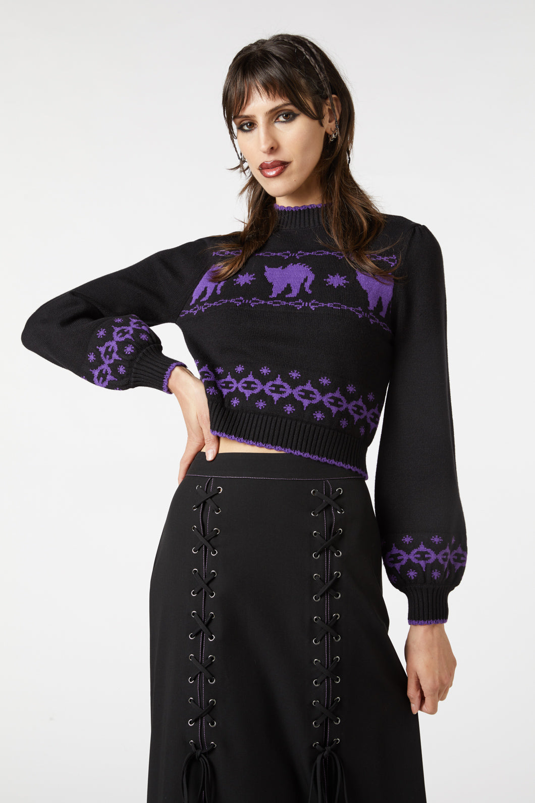 Dangerfield - You're Mad Knit Jumper - black