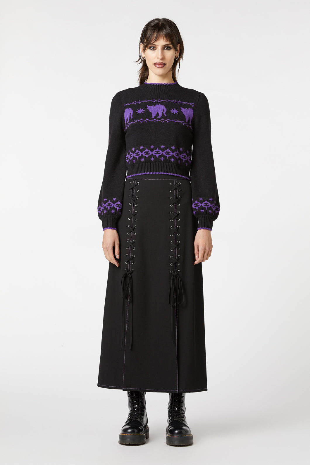 Dangerfield - You're Mad Knit Jumper - black