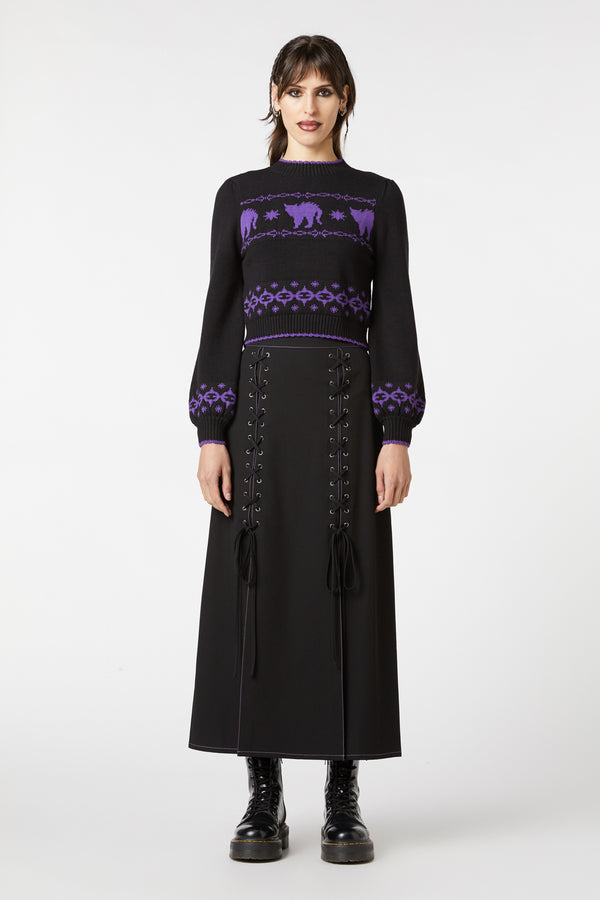 Dangerfield - You're Mad Knit Jumper - black