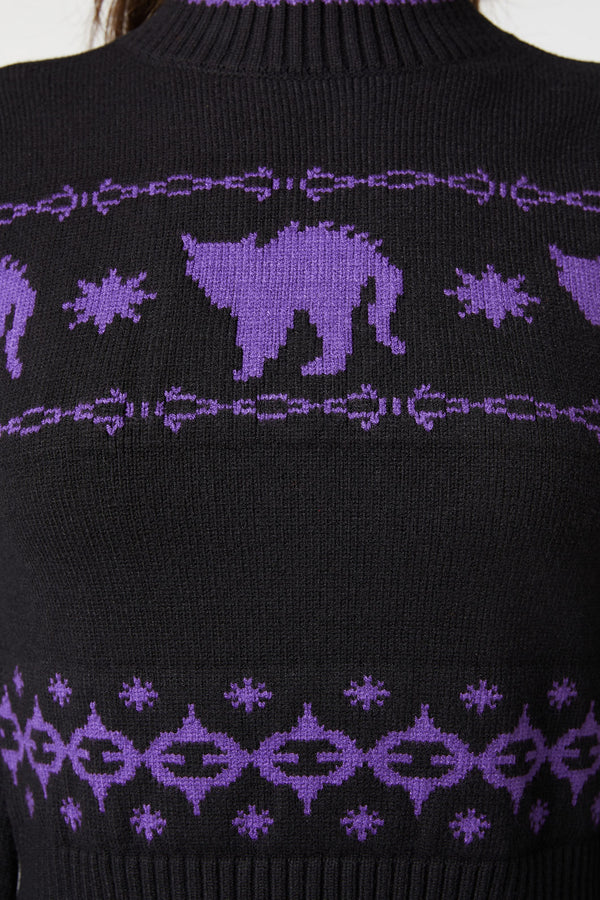 Dangerfield - You're Mad Knit Jumper - black