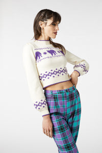 Dangerfield - You're Mad Knit Jumper - cream