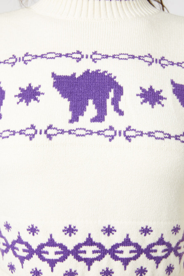 Dangerfield - You're Mad Knit Jumper - cream