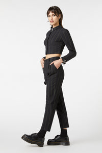 Dangerfield - Mystery Pinstripe Blouse - black