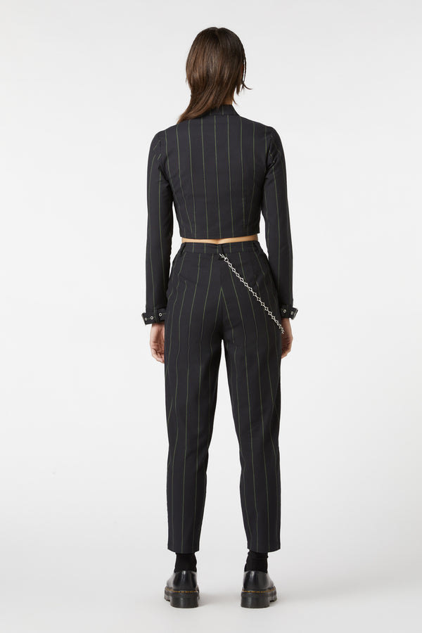 Dangerfield - Mystery Pinstripe Blouse - black