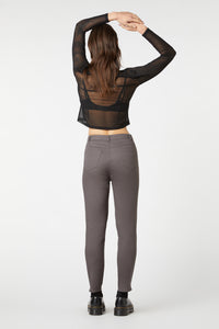 Dangerfield - Time & Date Long Line Pants - charcoal