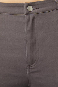 Dangerfield - Time & Date Long Line Pants - charcoal
