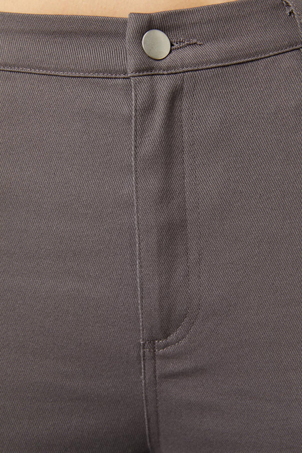 Dangerfield - Time & Date Long Line Pants - charcoal