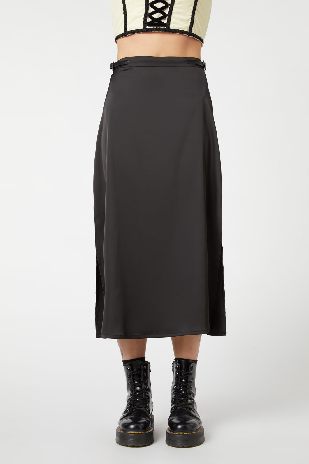 Dangerfield - Birth Chart Midi Slit Skirt - black