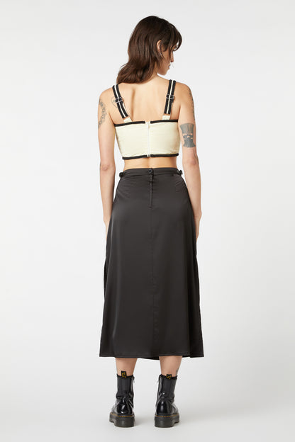 Dangerfield - Birth Chart Midi Slit Skirt - black
