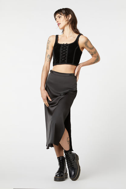 Dangerfield - 10th House Velvet Corset - black