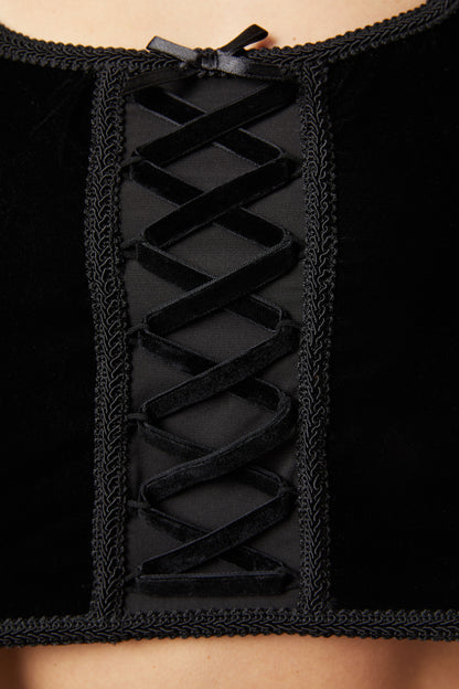 Dangerfield - 10th House Velvet Corset - black