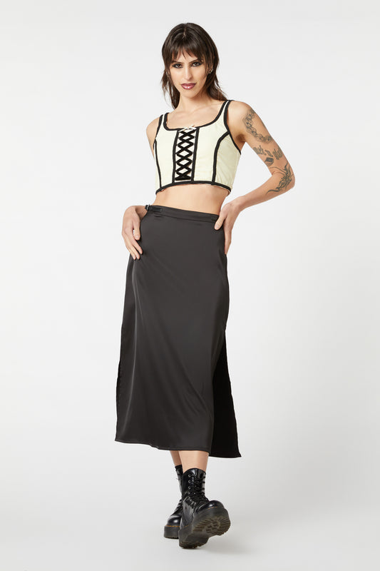 Dangerfield - 10th House Velvet Corset - champagne