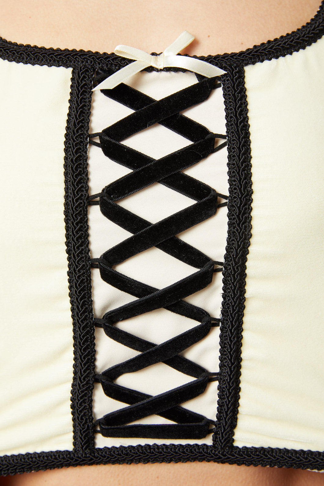 Dangerfield - 10Th House Velvet Corset - champagne