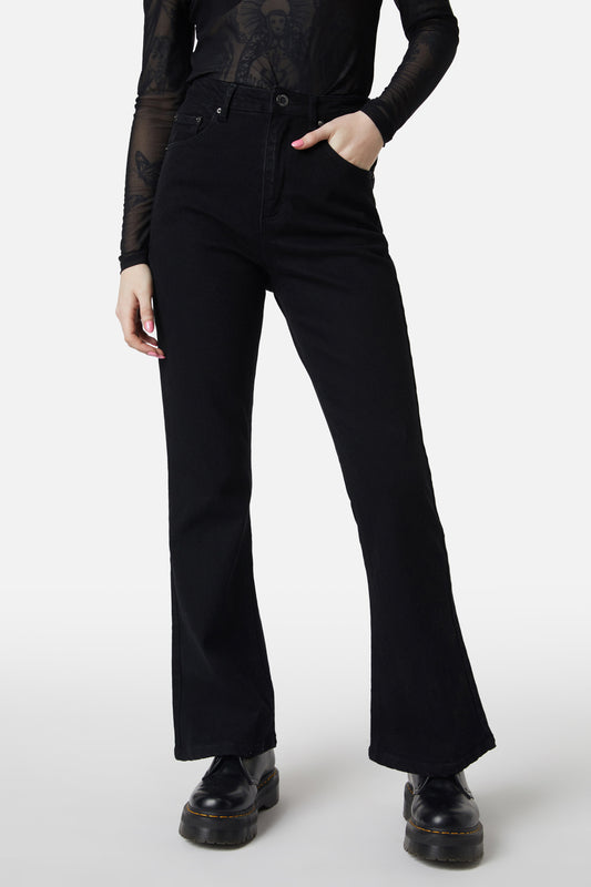 Dangerfield - Flare Danger Jeans - black