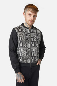 Dangerfield - No Way Out Bomber Jacket - black-white