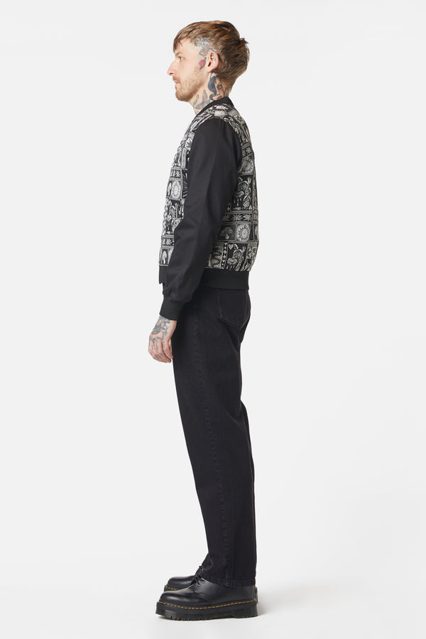 Dangerfield - No Way Out Bomber Jacket - black-white